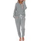 🔥Gratis verzending✈️Dames 2-Delige Set met Knooptop & Broek met Trekkoord – Comfortabele Casual Outfit voor Elke Dag