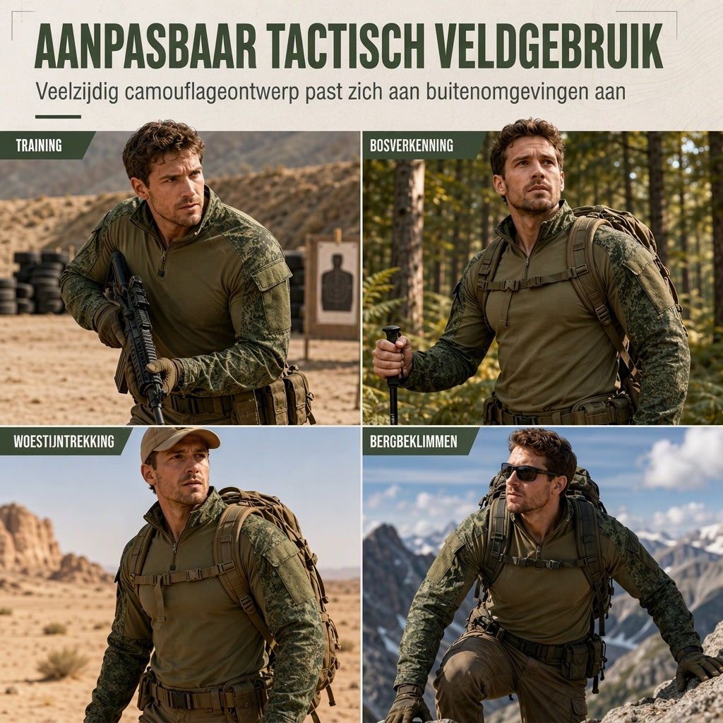 🔥 Speciale Deal ✨ Tactisch Jack voor Heren met Lange Mouwen – Functionele Outdoor Jas met Comfortabele Pasvorm