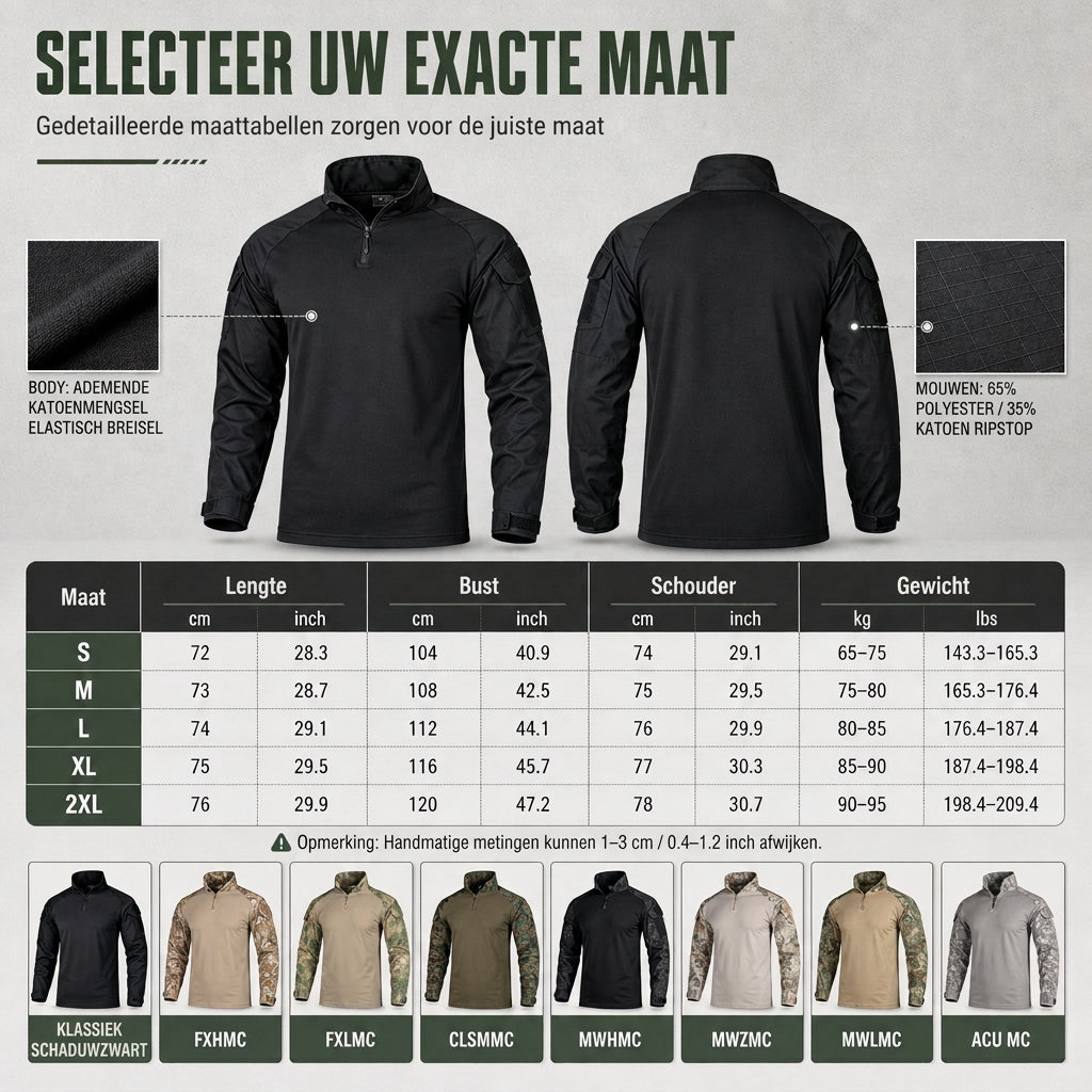 🔥 Speciale Deal ✨ Tactisch Jack voor Heren met Lange Mouwen – Functionele Outdoor Jas met Comfortabele Pasvorm