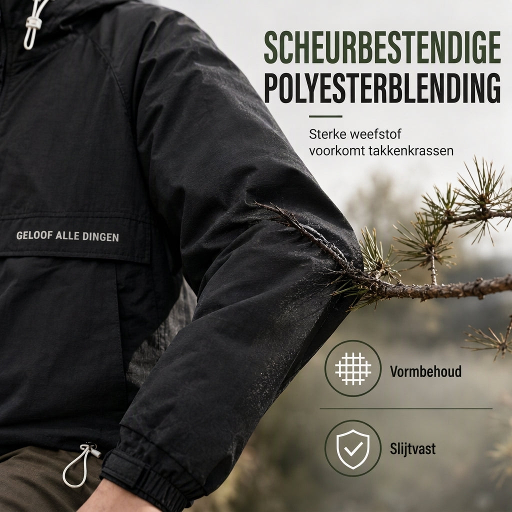 🔥Gratis verzending✈️Winddichte Outdoorjas met Capuchon voor Heren – Functionele Jas met Meerdere Zakken voor Wandelen