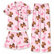 🔥Gratis verzending✈️Dames 3-Delige Pyjamaset met Hooglander Koe Print – Zachte Warme Nachtkleding voor Comfortabele Avonden
