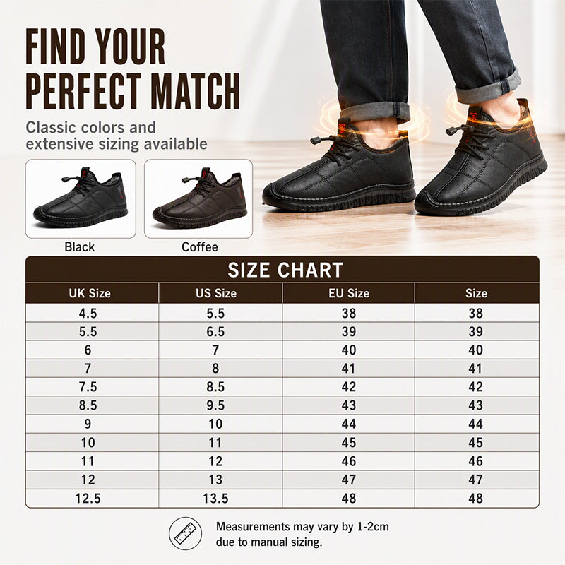 🔥Men's Plush-Lined Non-Slip Walking Shoes