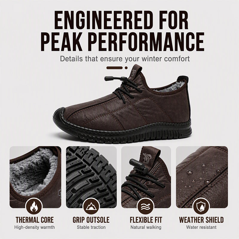 🔥Men's Plush-Lined Non-Slip Walking Shoes