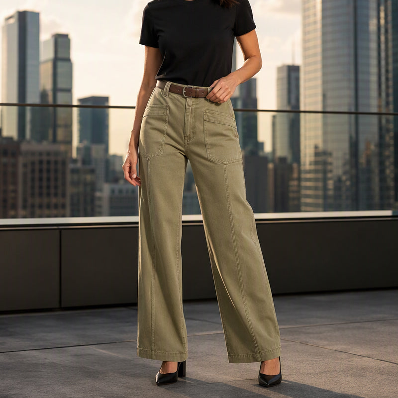 🔥Gratis verzending✈️Lovisa Av casual broek met rechte pijpen