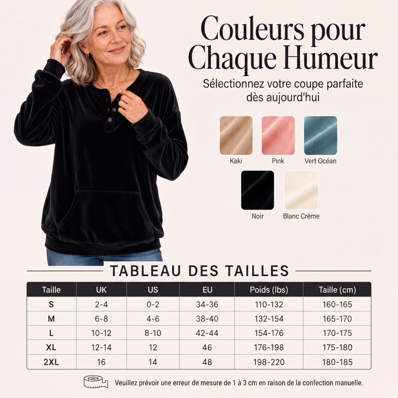 ⏳Totale uitverkoop⏳Goudkleurig fluwelen sweatshirt voor dames