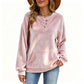 ⏳Totale uitverkoop⏳Goudkleurig fluwelen sweatshirt voor dames
