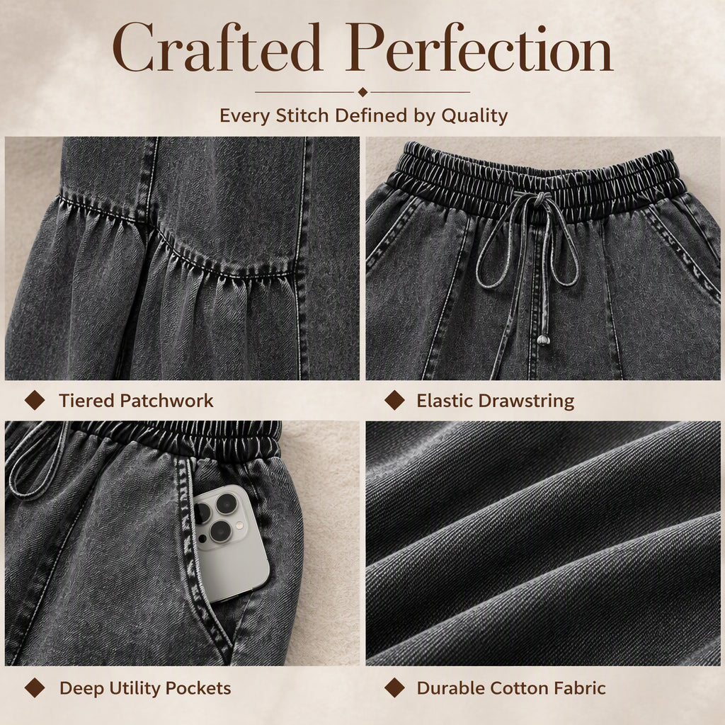 🔥Gratis verzending✈️Denimbroek met hoge taille en wijde pijpen voor dames