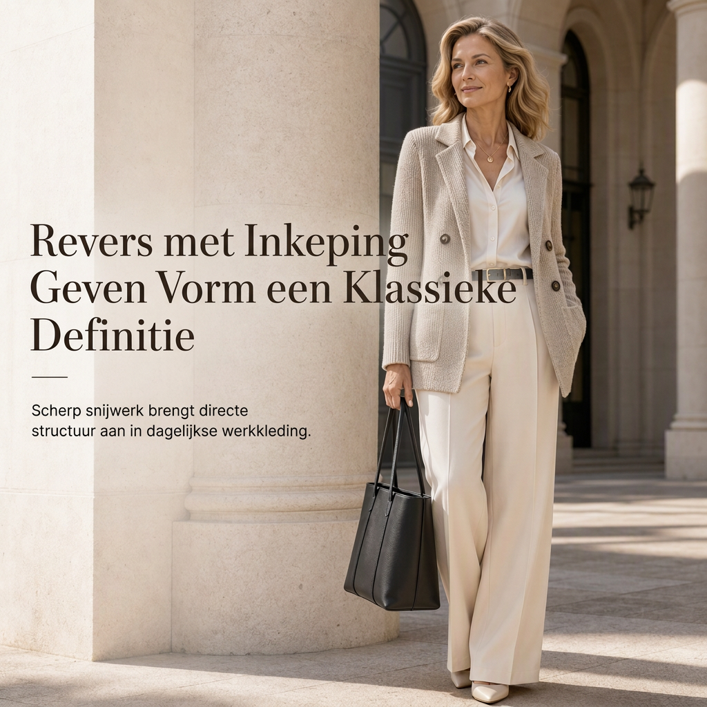 🔥Gratis verzending✈️Dames Geribbelde Gebreide Cardigan met Dubbele Rij Knopen – Lange Vest met Zakken & Reverskraag