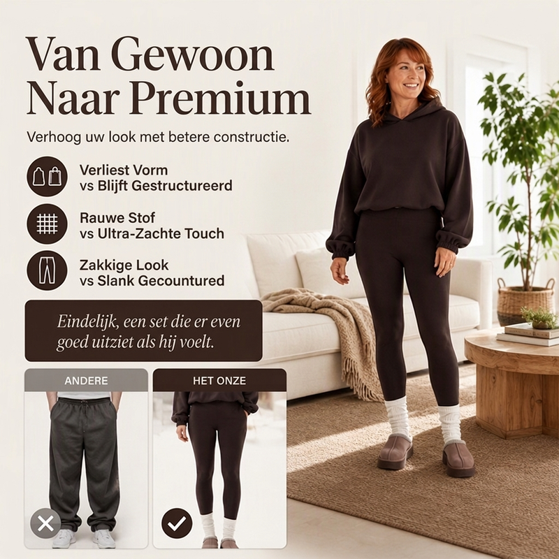 🔥Gratis verzending✈️Casueel Comfortabel Dames Hoodie en Legging Set