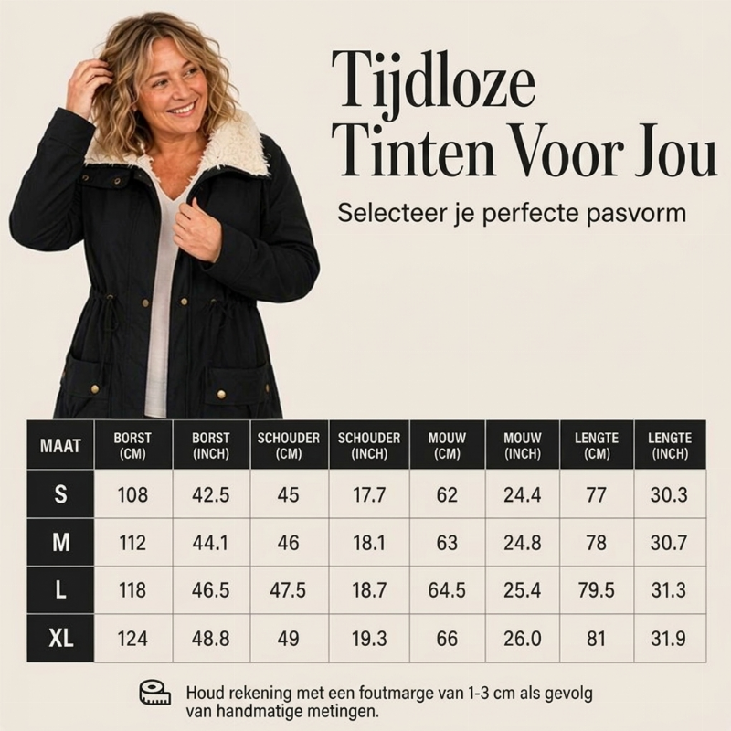 Warme midlange sherpajas voor dames