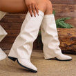 🔥Gratis verzending✈️Dames Chique Slouchy Kniehoge Laarzen
