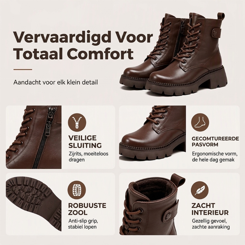 🔥Gratis verzending✈️Dames Retro Platform Martin Laarzen