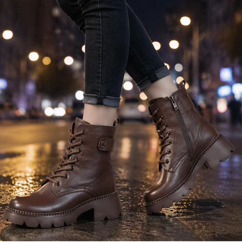 🔥Gratis verzending✈️Dames Retro Platform Martin Laarzen