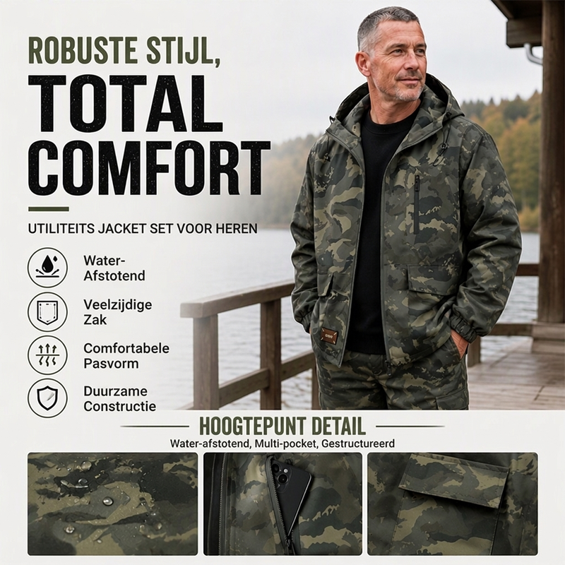 🔥Gratis verzending✈️Stijlvolle camouflage jas met capuchon voor dames