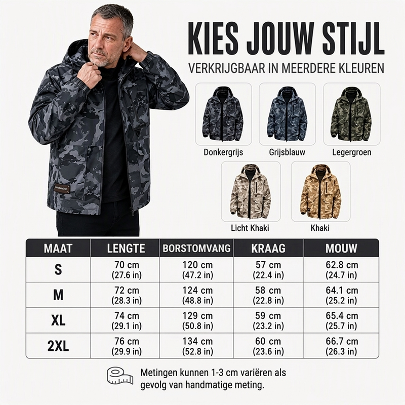🔥Gratis verzending✈️Stijlvolle camouflage jas met capuchon voor dames
