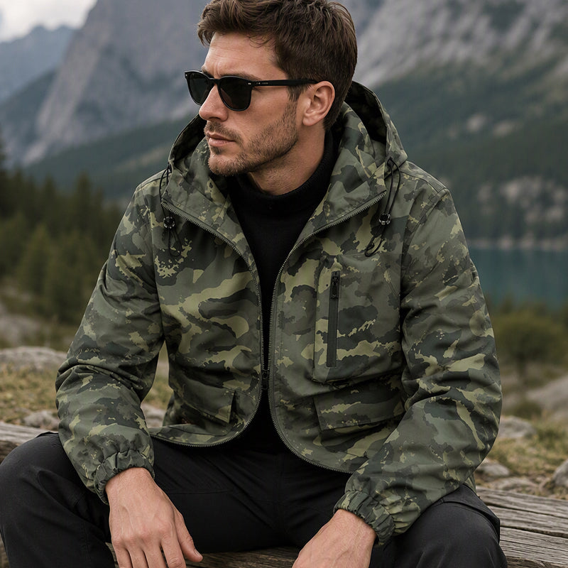 🔥Gratis verzending✈️Stijlvolle camouflage jas met capuchon voor dames
