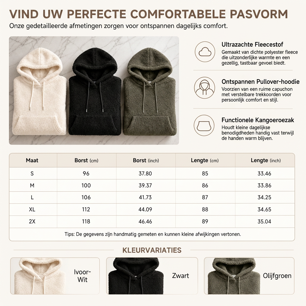 🔥Gratis verzending✈️Casual Dames Hoodiejurk van Fleece met Capuchon – Warme Comfortabele Lange Sweaterjurk