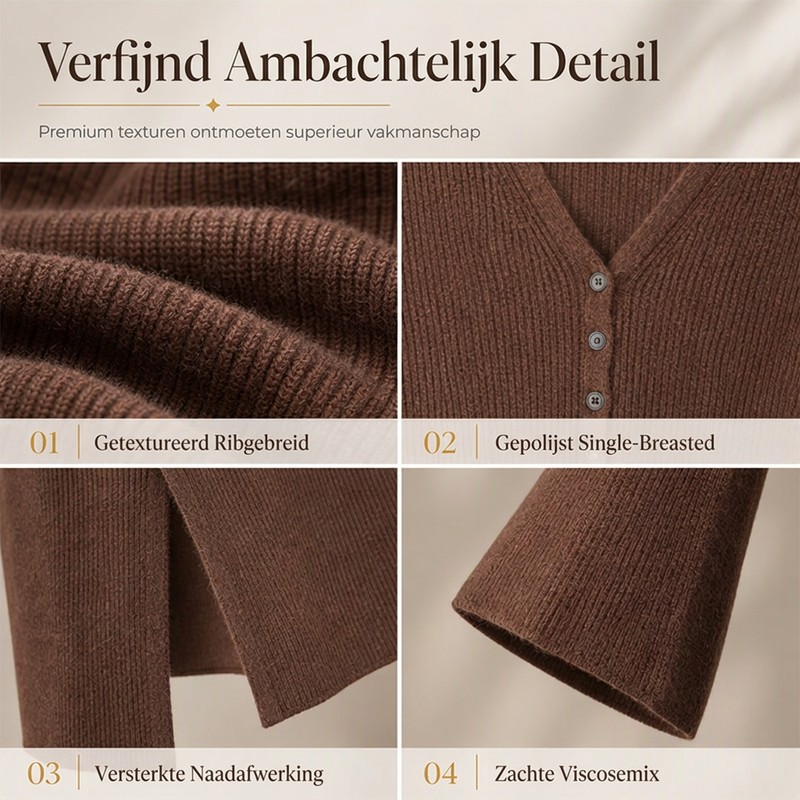 🔥Gratis verzending✈️Dames Gebreide Lange Cardigan met Open Voorkant – Comfortabel Lang Vest voor een Elegante Laagjeslook