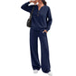 ✨ Nieuwe Collectie 💎 Dames 2-Delige Set met Top & Wijde Pijp Broek – Comfortabele Casual Outfit met Elegante Look