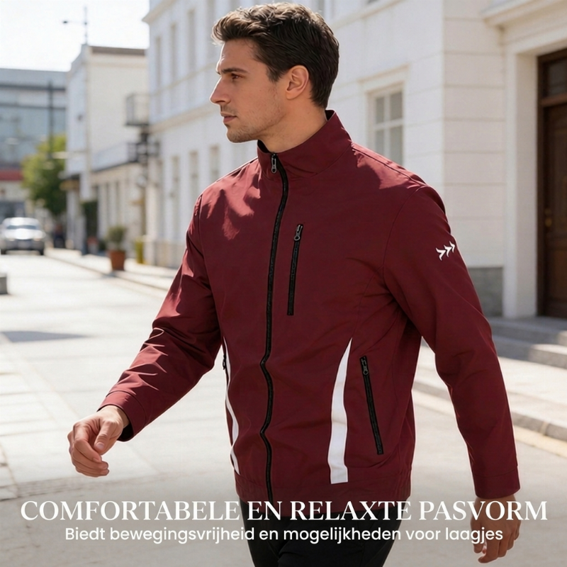 🔥 Speciale Deal ✨ Casual Herenjas met Ritszakken & Opstaande Kraag – Comfortabele Jas met Moderne Uitstraling