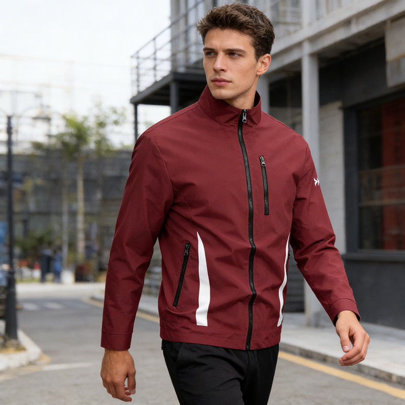 🔥 Speciale Deal ✨ Casual Herenjas met Ritszakken & Opstaande Kraag – Comfortabele Jas met Moderne Uitstraling