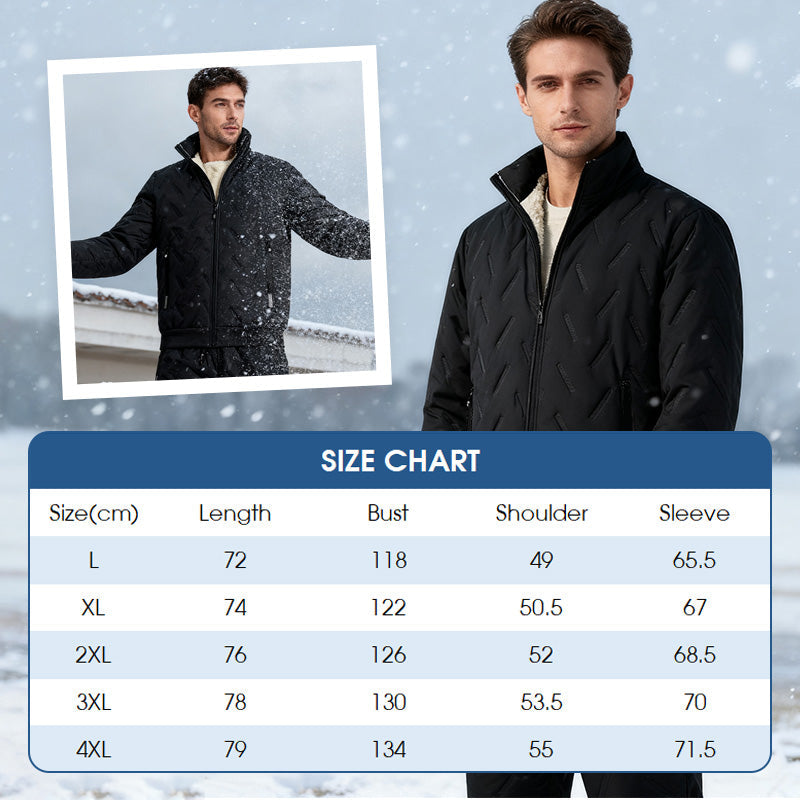 🔥Gratis verzending✈️Stijlvolle Warme Heren 2-Delige Set – Jas & Broek Set voor Comfortabele Casual Winterlooks