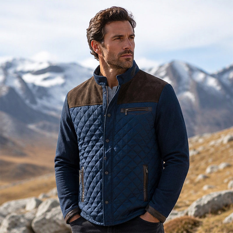 🔥Gratis verzending✈️Casual gewatteerd warm jack met staande kraag voor heren