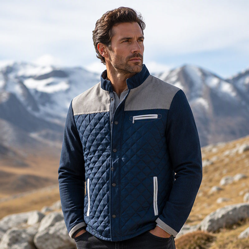🔥Gratis verzending✈️Casual gewatteerd warm jack met staande kraag voor heren