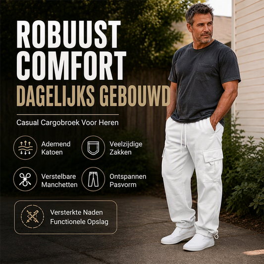 🔥50% OFF👖Cargobroek met trekkoord voor heren, casual model