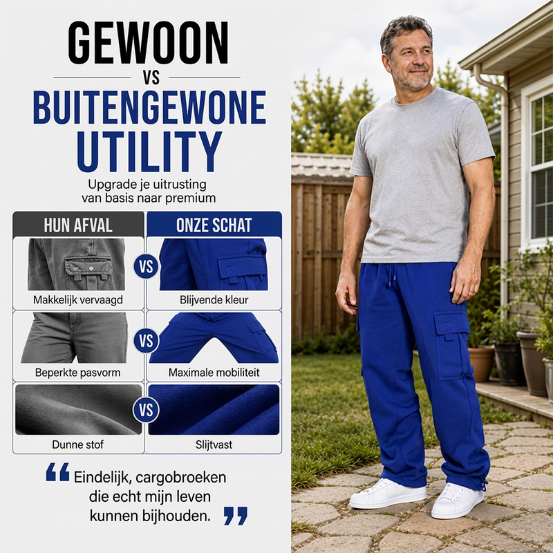🔥50% OFF👖Cargobroek met trekkoord voor heren, casual model