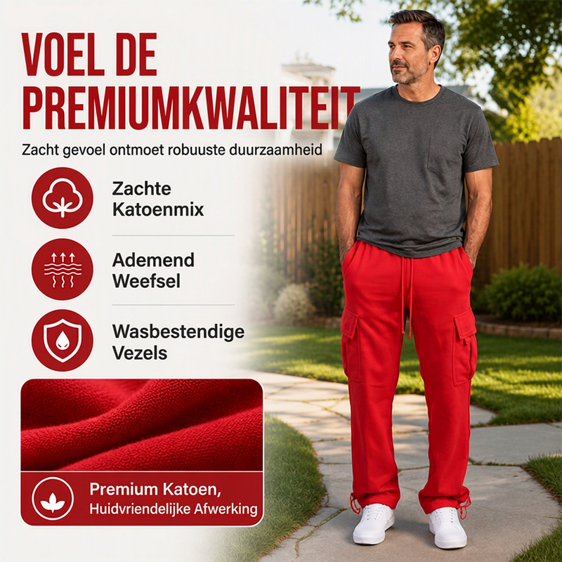 🔥50% OFF👖Cargobroek met trekkoord voor heren, casual model