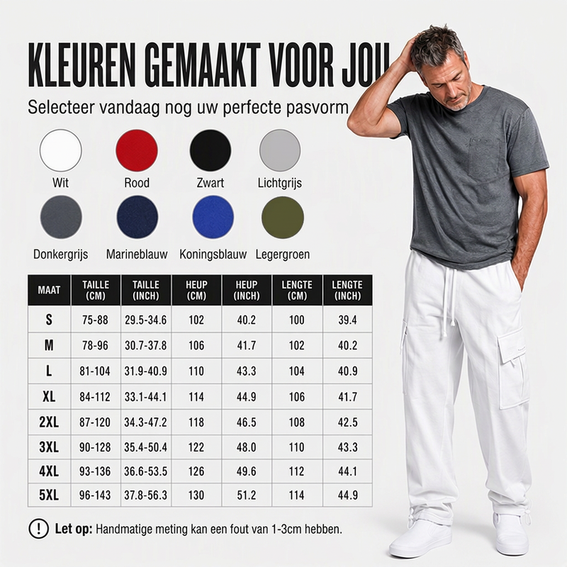 🔥50% OFF👖Cargobroek met trekkoord voor heren, casual model