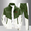 🔥Gratis verzending✈️Heren Colorblock Trainingsset met Ritsjas & Broek met Trekkoord – Comfortabele Casual 2-Delige Set