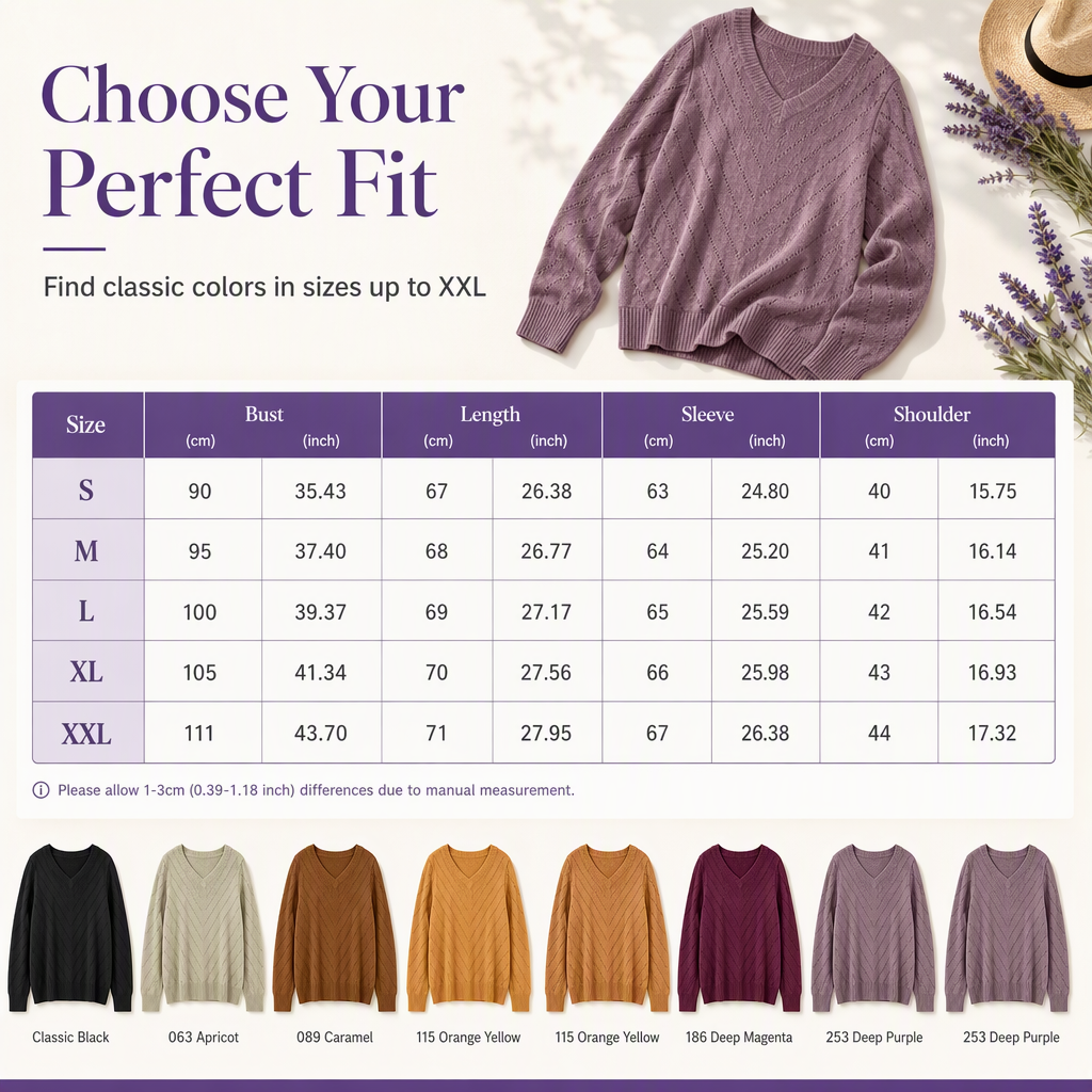 🌸Tot 50% korting🔥Damestrui met V-hals en lange mouwen: comfortabele gebreide kleding voor de herfst en winter