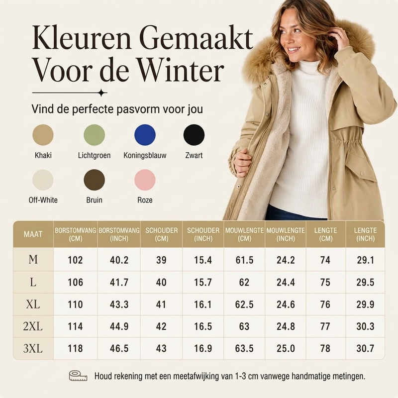 🔥Gratis verzending✈️Dames Parka Jas met Pluche Voering – Halflange Warme Winterjas voor Comfort & Stijl