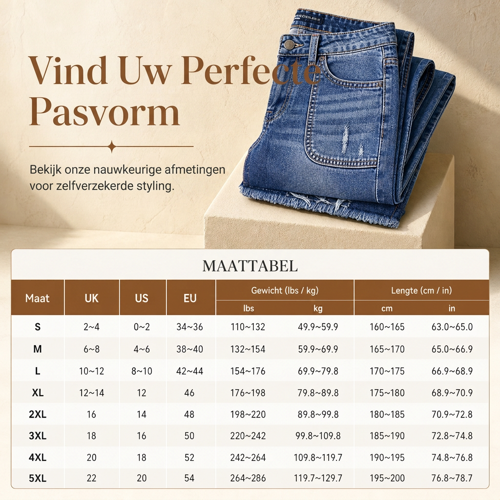 🔥Gratis verzending✈️Dames Vintage Rekbaar Straight Leg Denim Jeans met Gerafelde Patchzakken en Frayed Raw Hem