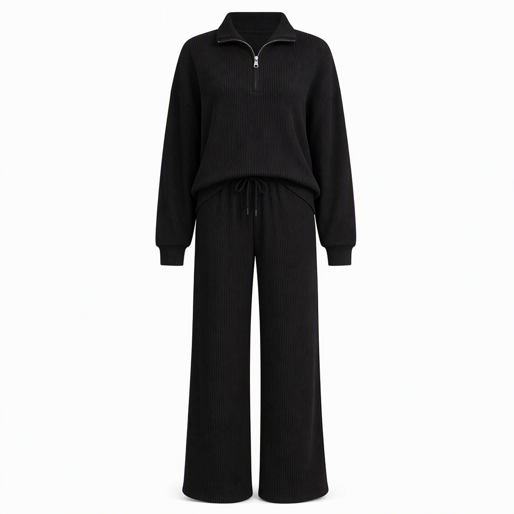 🔥Gratis verzending✈️Dames Gebreide Pullover & Wijde Broek 2-Delige Set