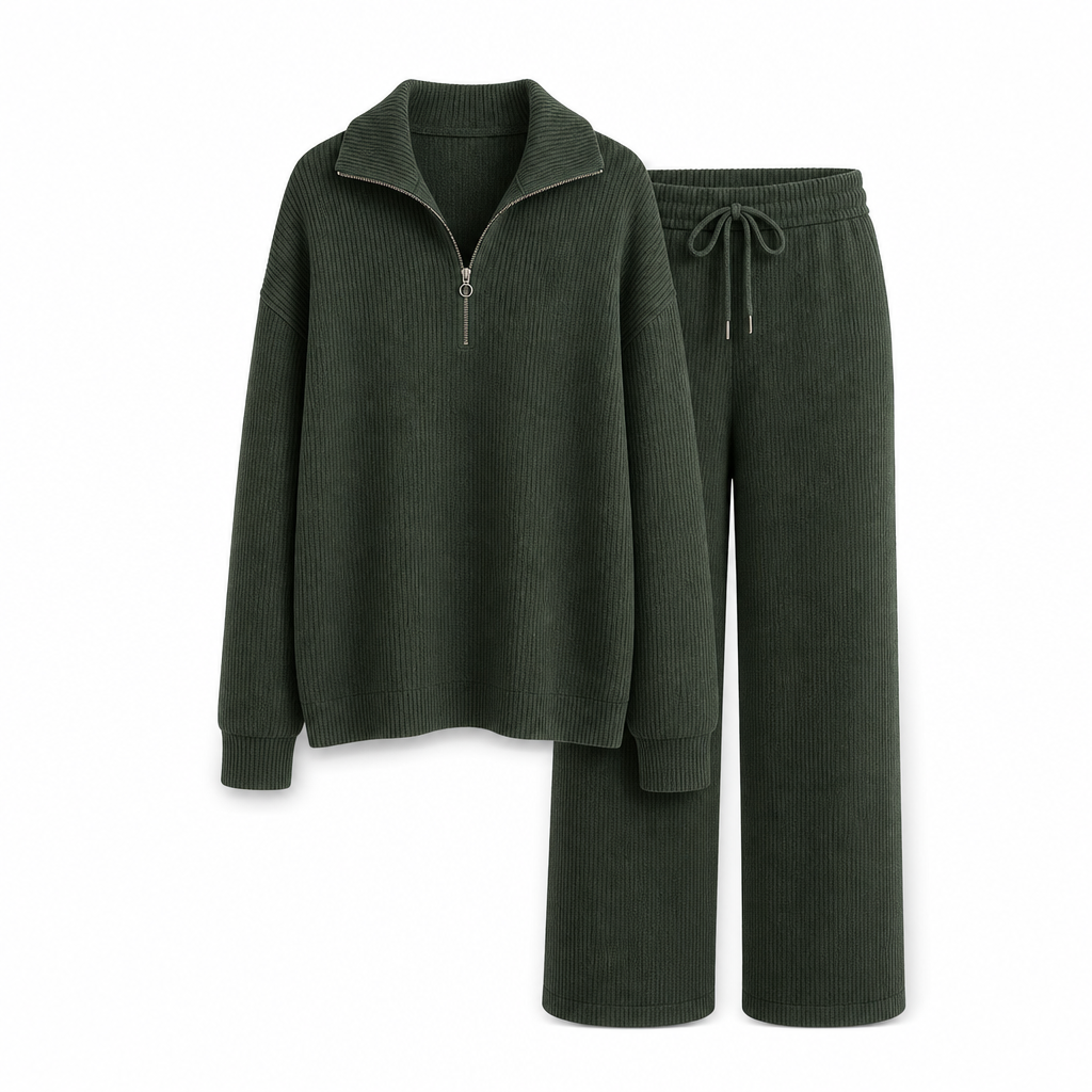 🔥Gratis verzending✈️Dames Gebreide Pullover & Wijde Broek 2-Delige Set