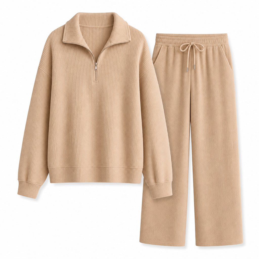 🔥Gratis verzending✈️Dames Gebreide Pullover & Wijde Broek 2-Delige Set