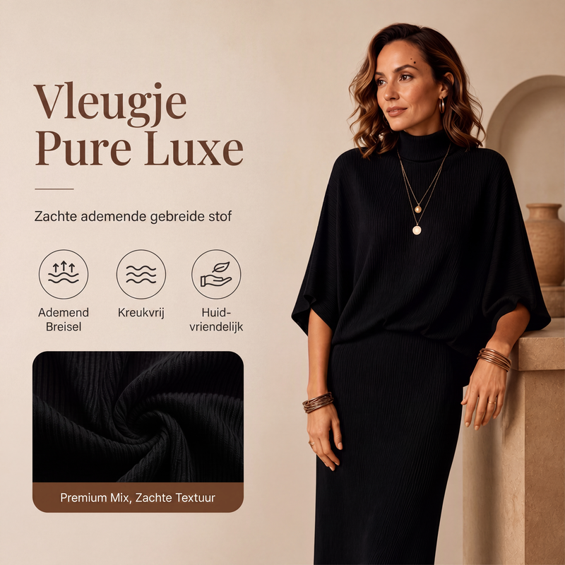 🔥Gratis verzending✈️Dames Set met Vleermuismouwen Top & Lange Maxi Rok 🧶 Elegante 2-delige Outfit voor Alledaags en Feest