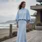 🔥Gratis verzending✈️Dames Set met Vleermuismouwen Top & Lange Maxi Rok 🧶 Elegante 2-delige Outfit voor Alledaags en Feest
