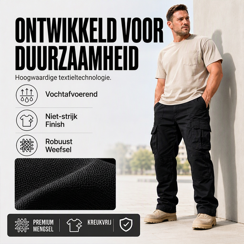 🔥Gratis verzending✈️Heren Outdoor Cargobroek met Meerdere Zakken – Comfortabel, Duurzaam & Ideaal voor Avontuur