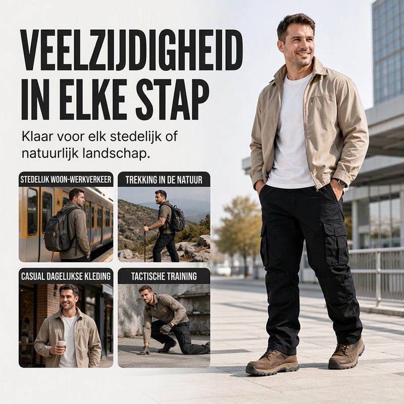 🔥Gratis verzending✈️Heren Outdoor Cargobroek met Meerdere Zakken – Comfortabel, Duurzaam & Ideaal voor Avontuur