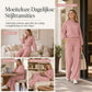 🔥Gratis verzending✈️Dames Gebreide 2-Delige Loungeset met Mock Neck Sweatshirt & High Waist Wijde Pijpen Broek – Comfortabele Elegantie voor Elke Dag