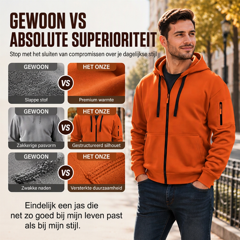 🔥50% OFF🔥Casual thermisch hoodjack voor heren