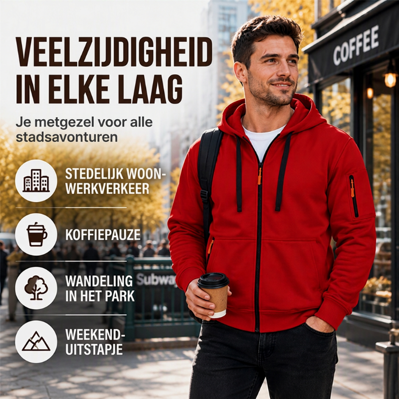 🔥50% OFF🔥Casual thermisch hoodjack voor heren
