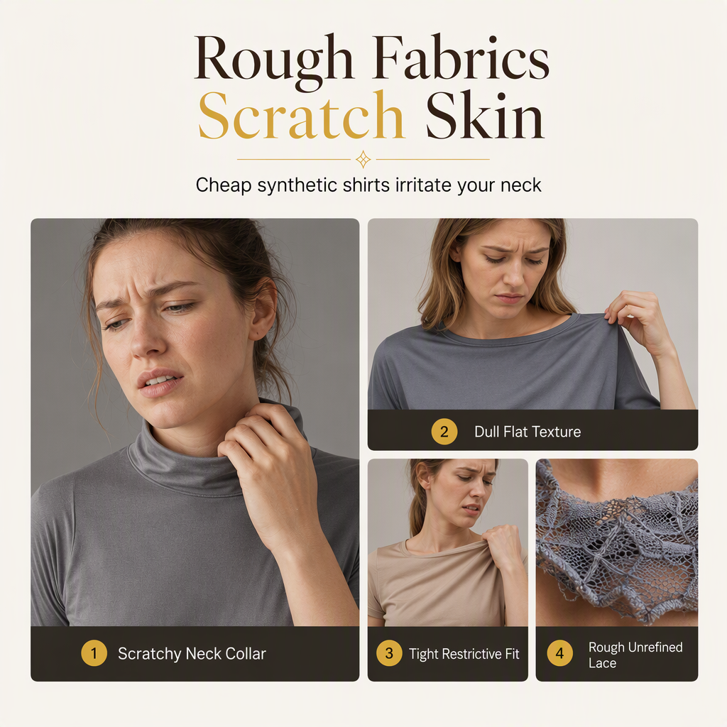 Effen damesshirt met korte mouwen en een kraag met ruches