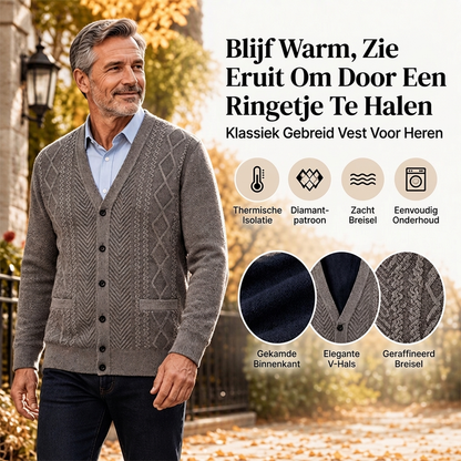 Klassiek thermisch vest voor heren | Klassiek model ❄️ Winterwarmte