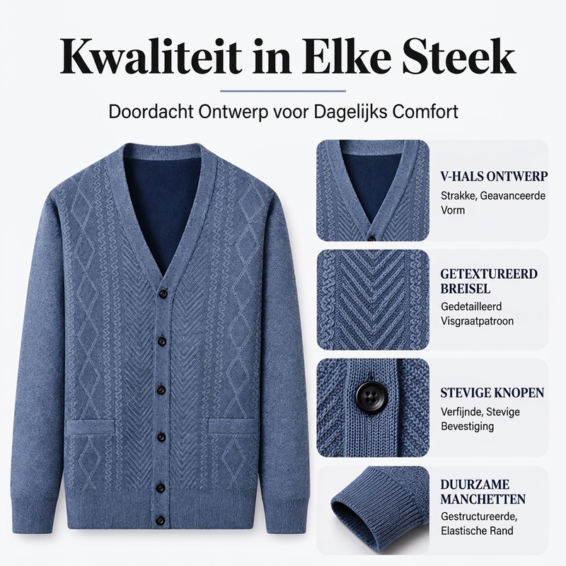 Klassiek thermisch vest voor heren | Klassiek model ❄️ Winterwarmte