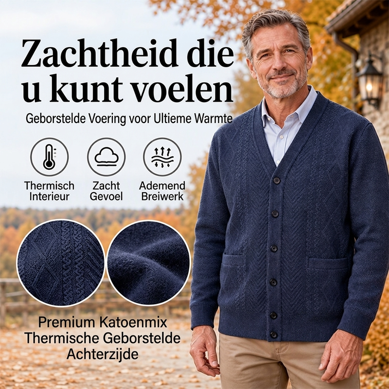 Klassiek thermisch vest voor heren | Klassiek model ❄️ Winterwarmte